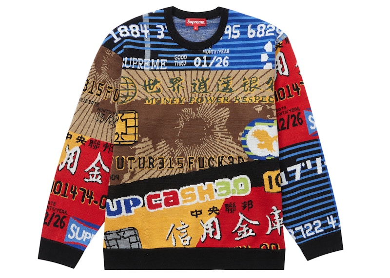 Supreme Credit Cards Sweater Black