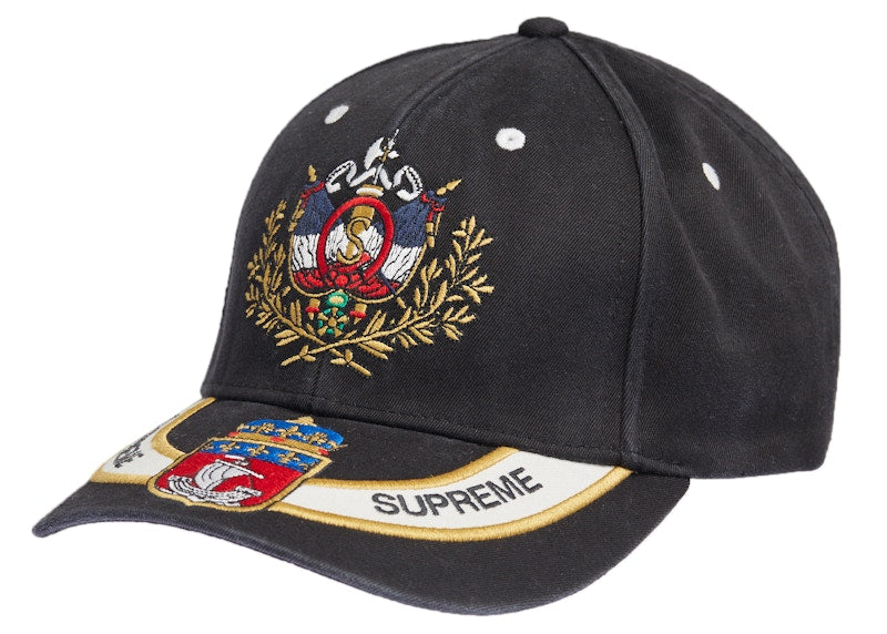 Supreme Crest 6-Panel Black