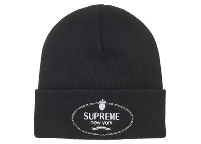 Supreme Crest Beanie Black