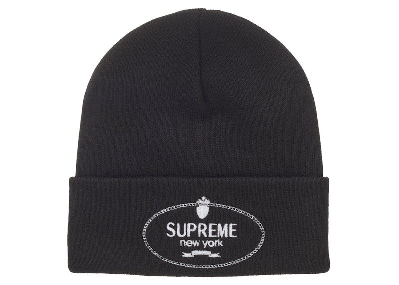 Supreme Crest Beanie Black