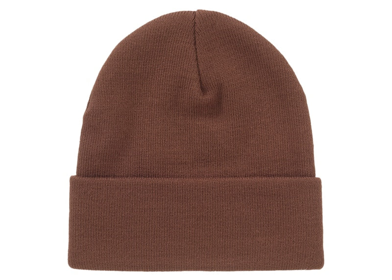 Supreme Crest Beanie Brown