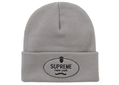 Supreme Crest Beanie Grey