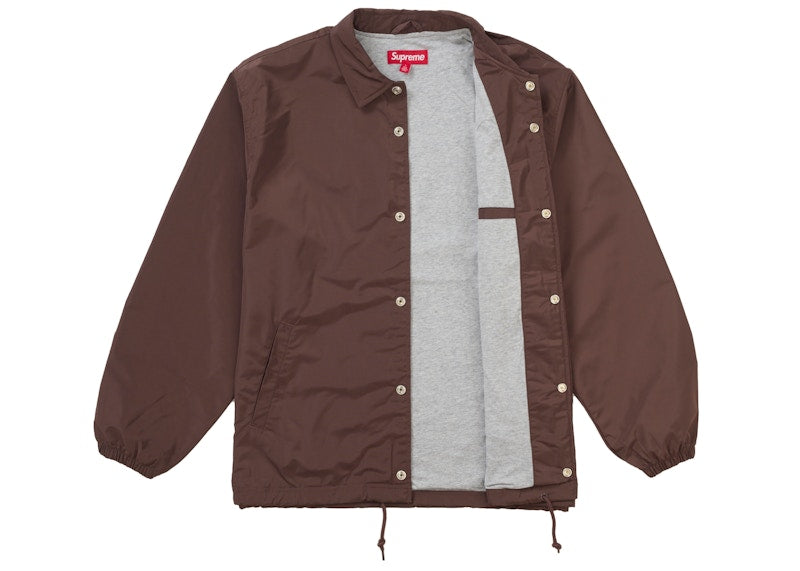 Supreme Crest Coaches Jacket Brown