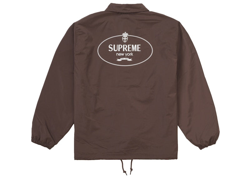 Supreme Crest Coaches Jacket Brown
