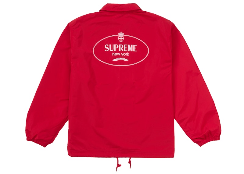 Supreme Crest Coaches Jacket Red