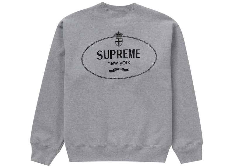 Supreme Crest Crewneck (FW24) Ash Grey