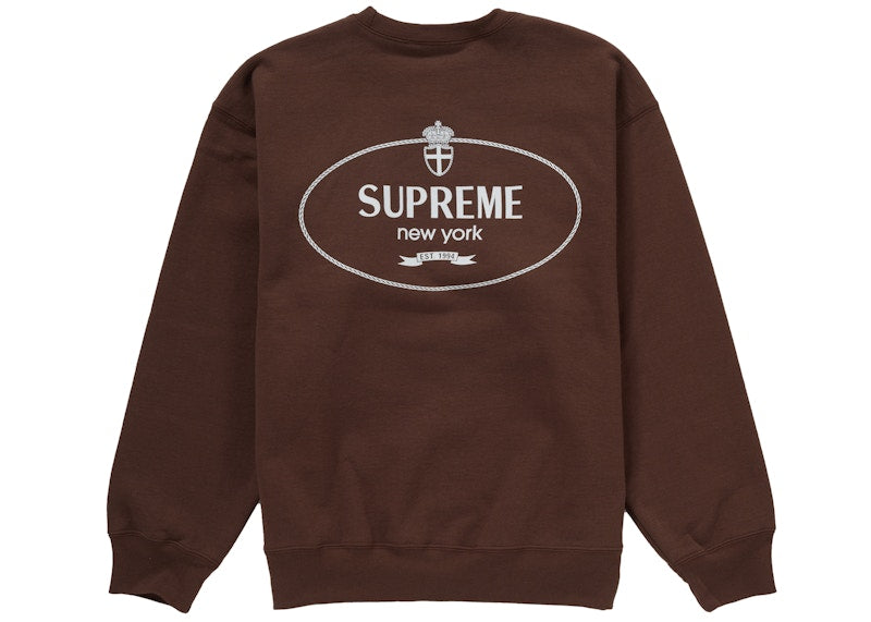 Supreme Crest Crewneck (FW24) Brown