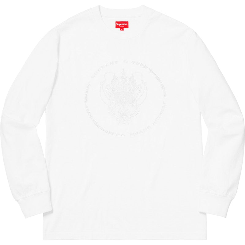 Supreme Crest L/S Top White