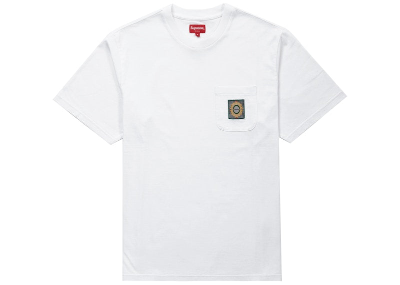 Supreme Crest Label Pocket Tee White