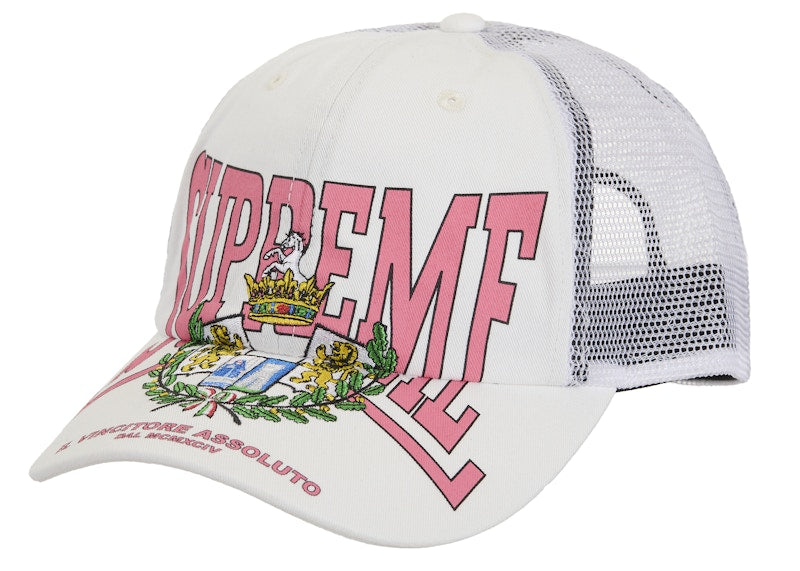 Supreme Crest Mesh Back 6-Panel White