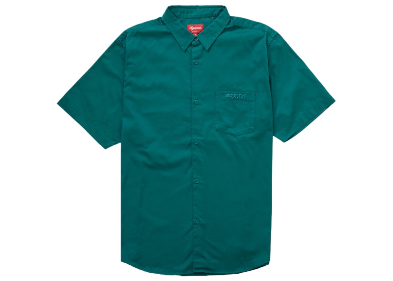 Supreme Croc Patch S/S Work Shirt Teal