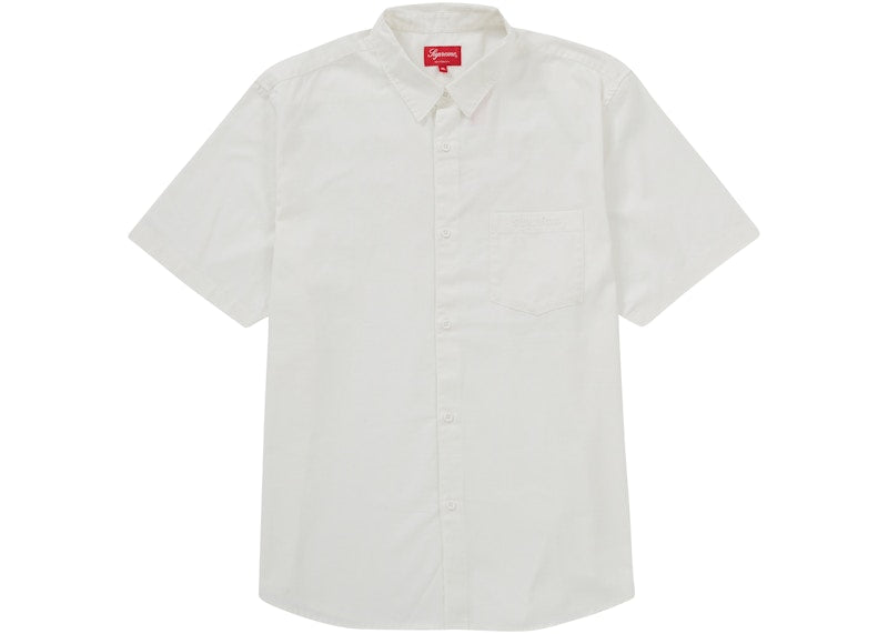 Supreme Croc Patch S/S Work Shirt White