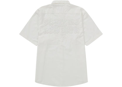 Supreme Croc Patch S/S Work Shirt White