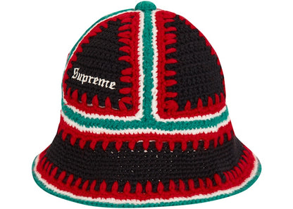 Supreme Crochet Edge Hat Black