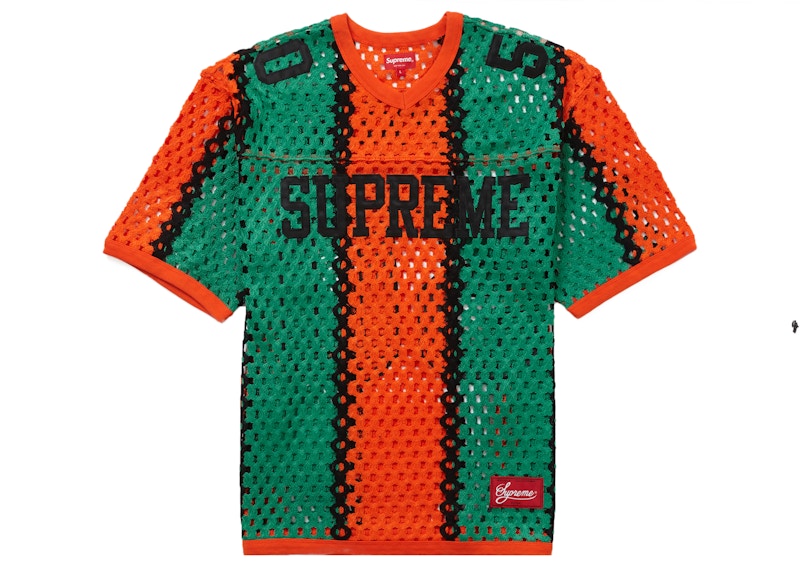 Supreme Crochet Football Jersey Orange