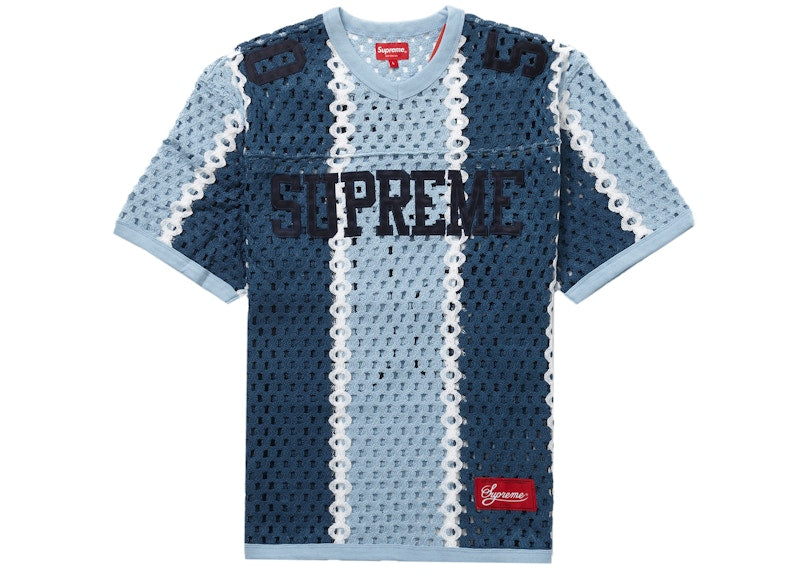 Supreme Crochet Football Jersey Slate