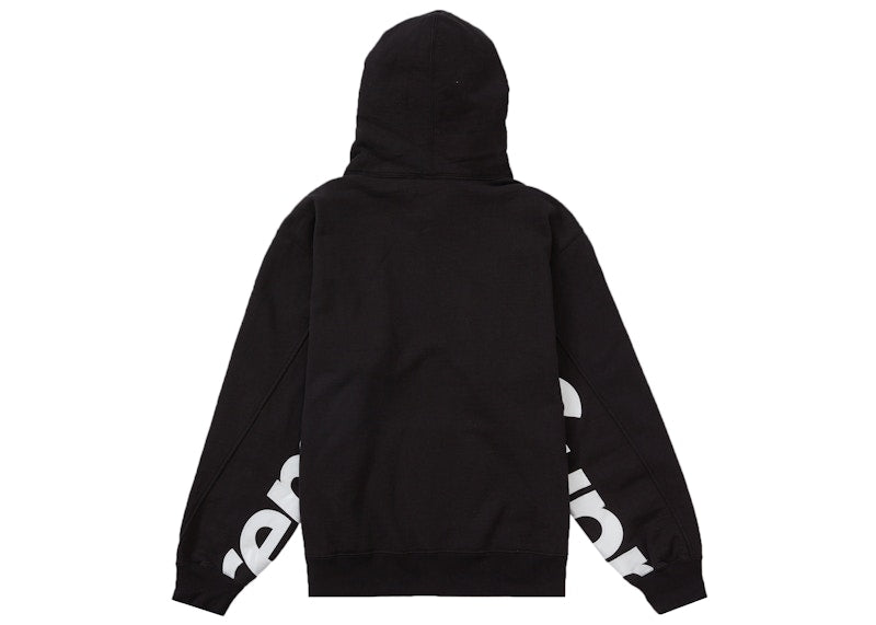 Supreme Cropped Panels Hooded Sweatshirt Black
