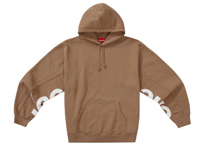 Supreme Cropped Panels Hooded Sweatshirt Light Brown