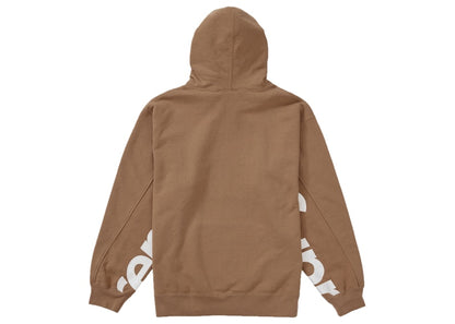 Supreme Cropped Panels Hooded Sweatshirt Light Brown
