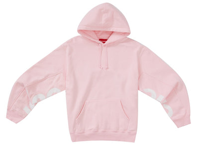 Supreme Cropped Panels Hooded Sweatshirt Light Pink