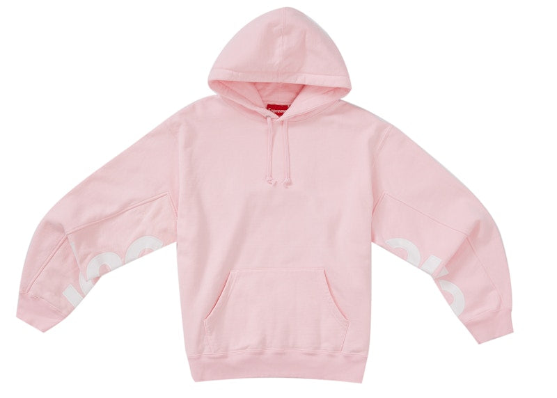 Supreme Cropped Panels Hooded Sweatshirt Light Pink
