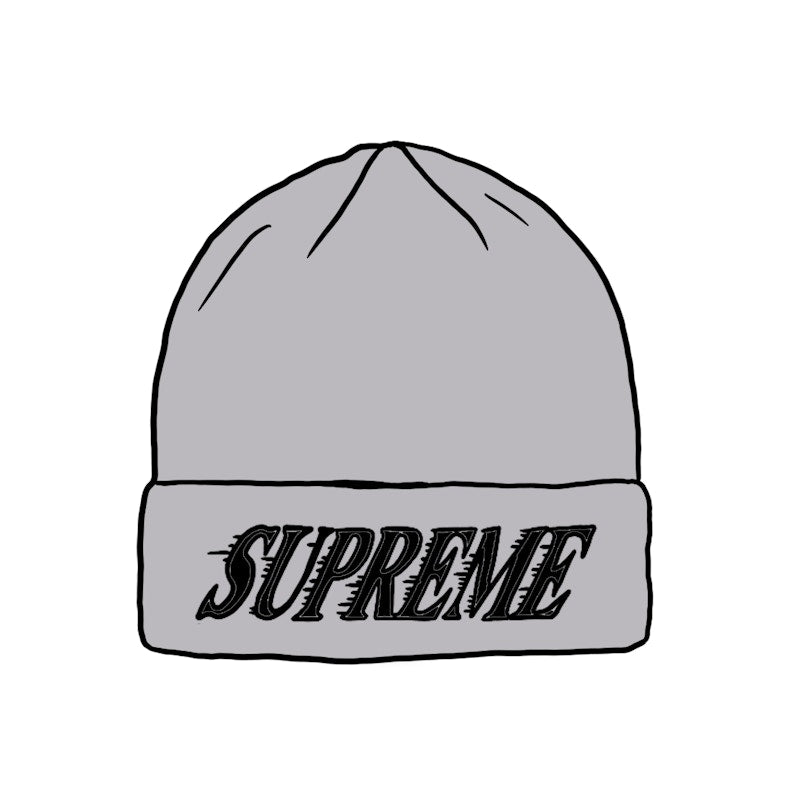 Supreme Crossover Beanie Heather Grey