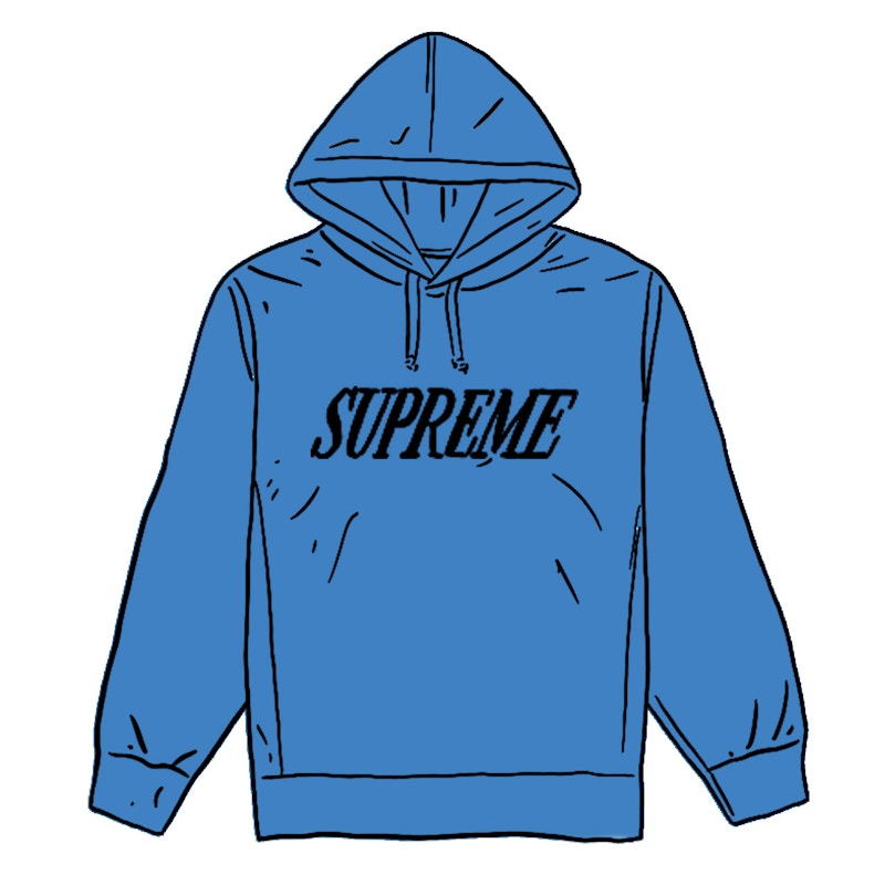 Supreme Crossover Hooded Sweatshirt Pale Royal