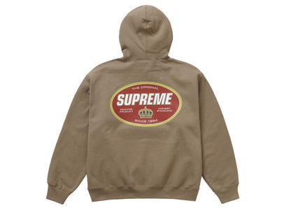 Supreme Crown Hooded Sweatshirt Dark Sand