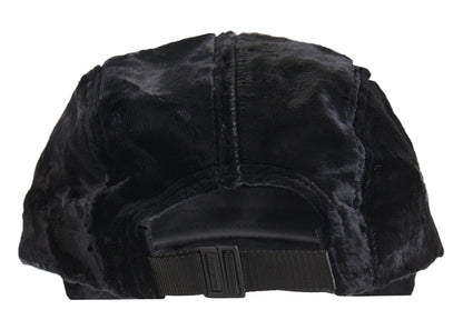 Supreme Crushed Velvet Camp Cap Black