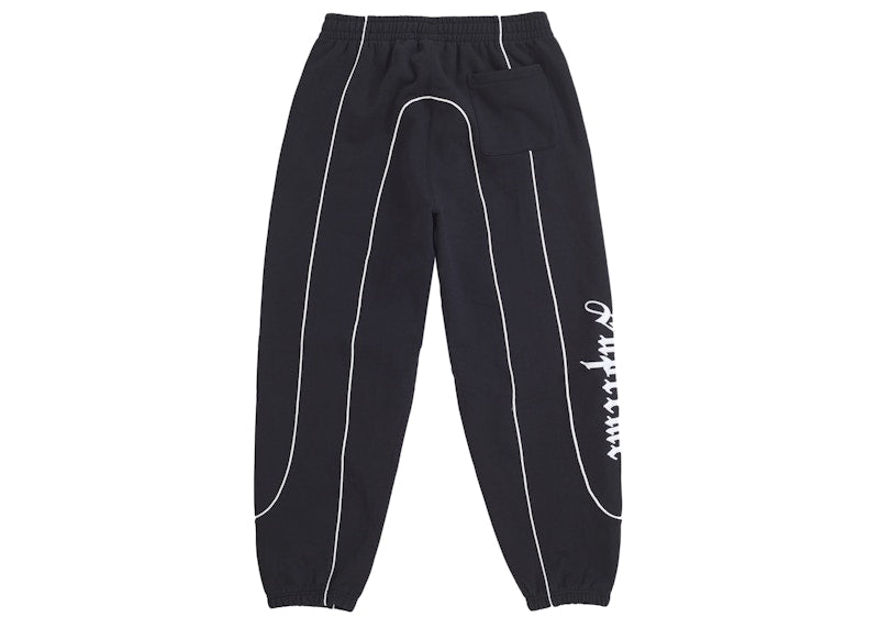 Supreme Curve Piping Sweatpant Black