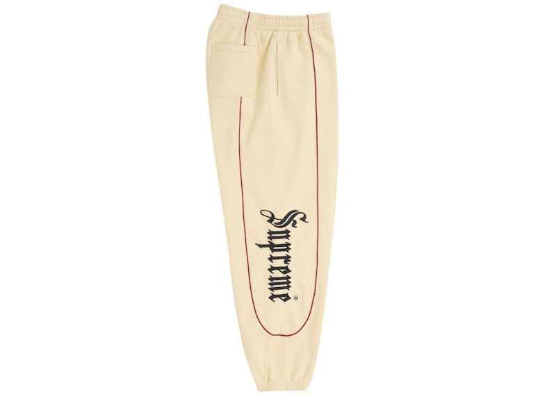 Supreme Curve Piping Sweatpant Natural