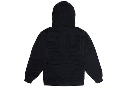Supreme Cutout Letters Hooded Sweatshirt Black
