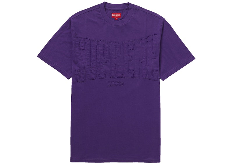 Supreme Cutout Logo S/S Top Purple