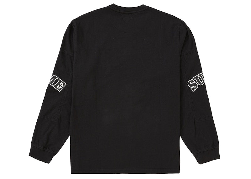 Supreme Cutout Sleeves L/S Top Black