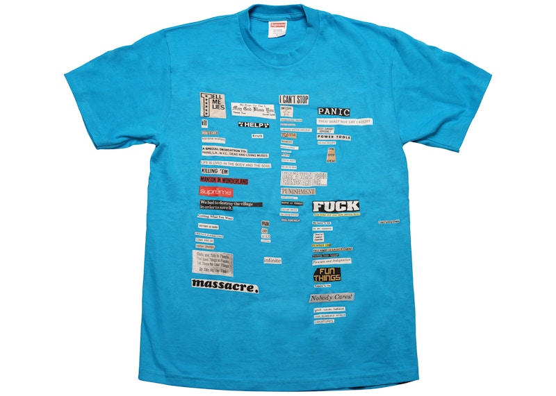 Supreme Cutouts Tee Bright Blue