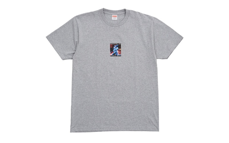 Supreme Cyber Tee Heather Grey