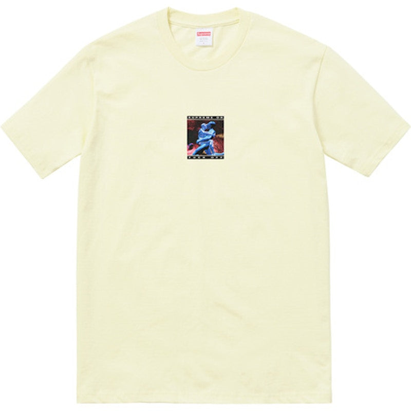 Supreme Cyber Tee Pale Yellow