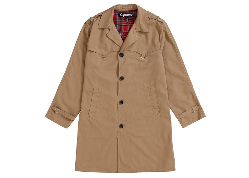 Supreme D-Ring Trench Coat Tan