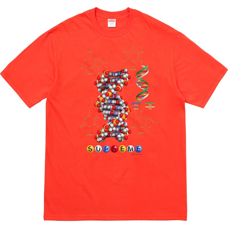 Supreme DNA Tee Bright Orange
