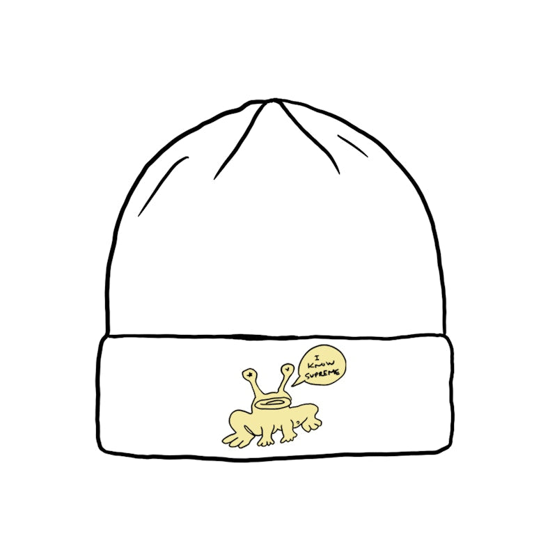 Supreme Daniel Johnston Beanie White