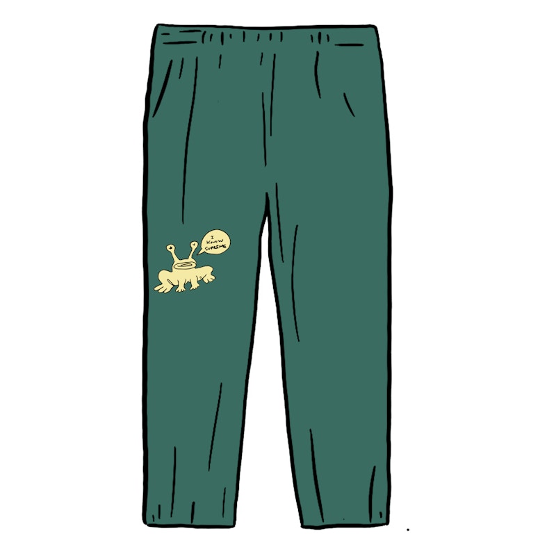 Supreme Daniel Johnston Embroidered Work Pant Work Green