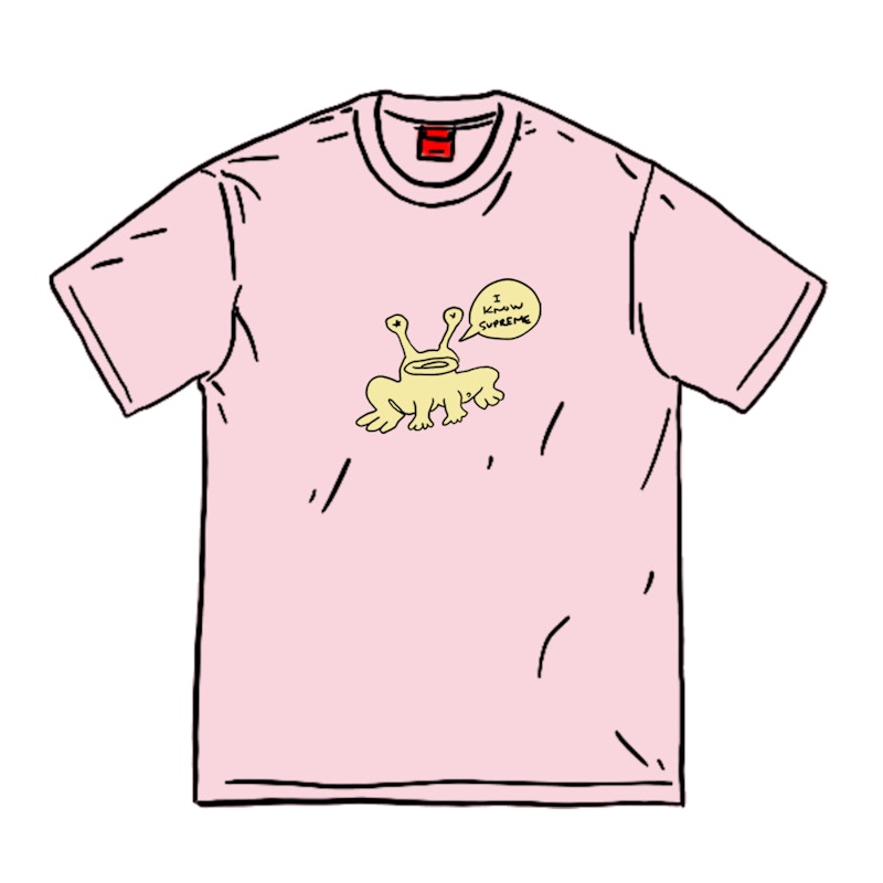 Supreme Daniel Johnston Frog Tee Light Pink