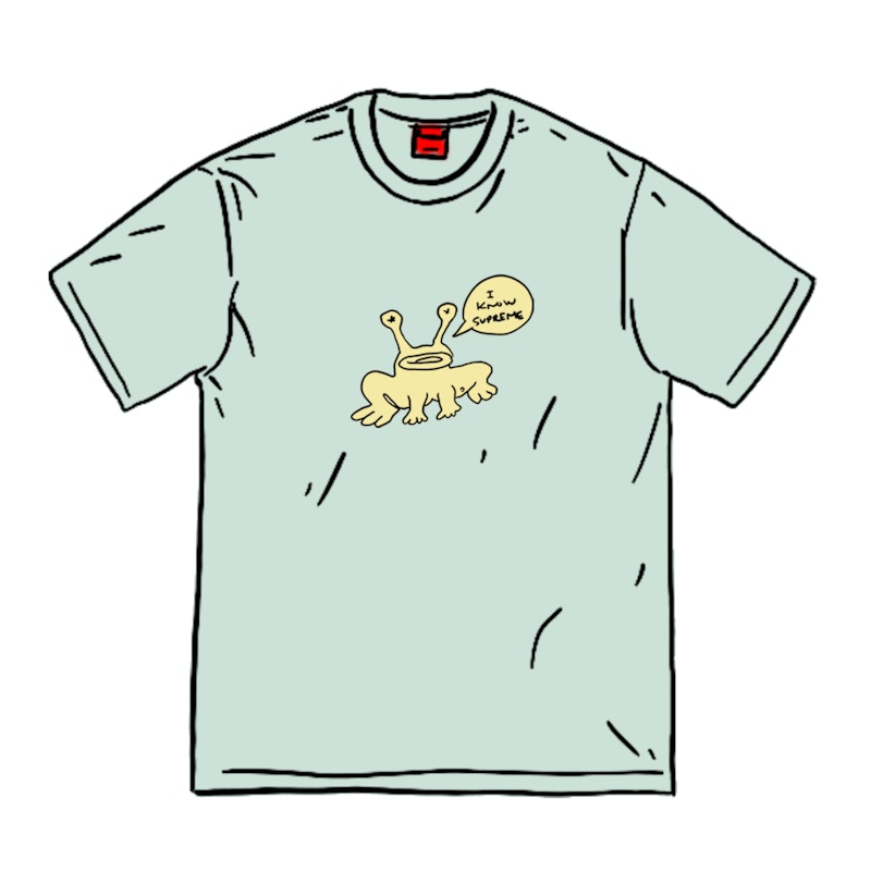Supreme Daniel Johnston Frog Tee Light Teal