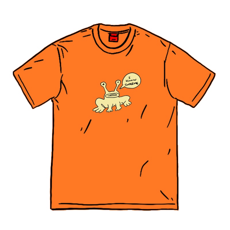 Supreme Daniel Johnston Frog Tee Orange