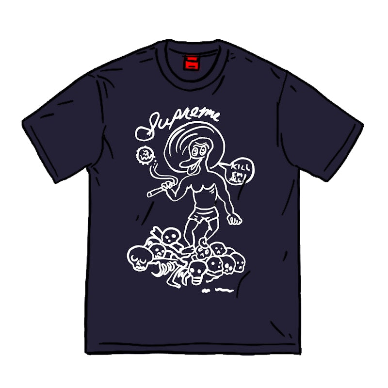 Supreme Daniel Johnston Kill Em All Tee Navy