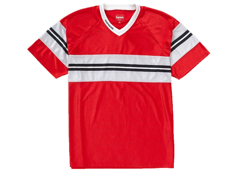 Supreme Dazzle Chest Stripe S/S Top Red