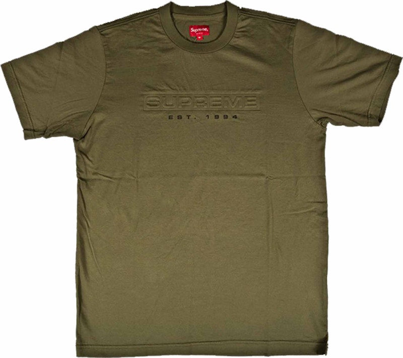 Supreme Debossed Tee Olive
