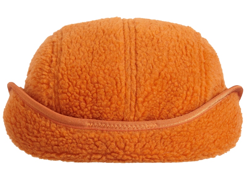 Supreme Deep Pile Earflap Camp Cap Orange
