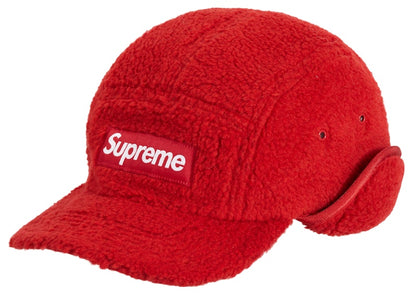 Supreme Deep Pile Earflap Camp Cap Red