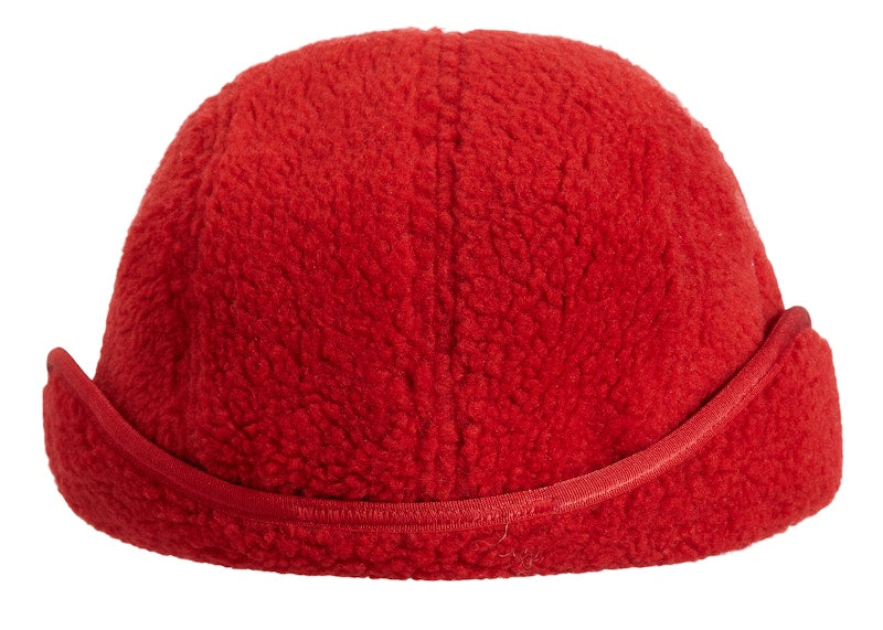 Supreme Deep Pile Earflap Camp Cap Red